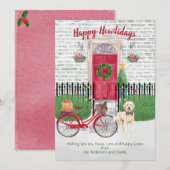 Happy Holiday Goldendole Bicycle Red Dedoor (Voorkant / Achterkant)