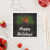 Happy Holiday - grijs tartan met details van de de Servetten (Insitu)