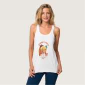 Happy Holiday Hallo Summer Beach Vibes Tanktop (Volledige Voorkant)