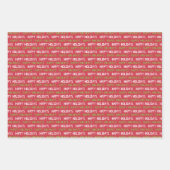 Happy Holiday Holly laat schattige rendierkerst ac Inpakpapier Vel (Voorkant 2)