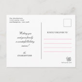 Happy Holiday Home lijst briefkaart (Achterkant)