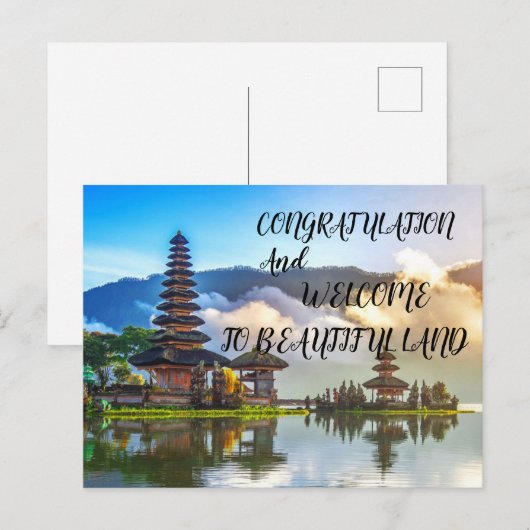 Happy Holiday in Bali Feestdagenkaart (Voorkant / Achterkant)