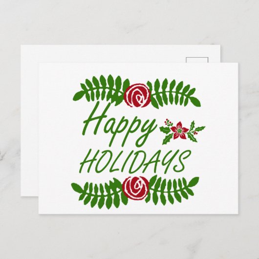 Happy Holiday is Briefkaart (Voorkant / Achterkant)