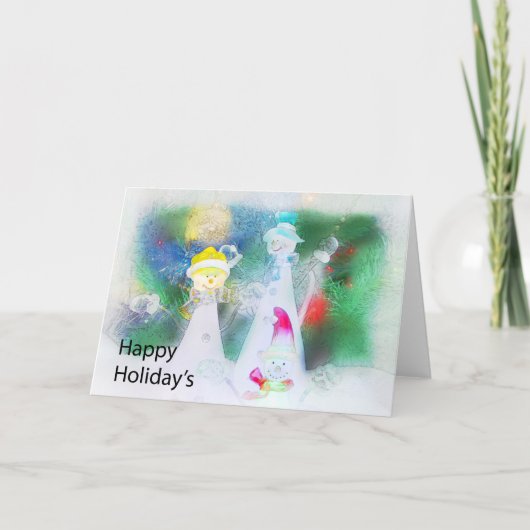 Happy Holiday is Feestdagen Kaart (Voorkant)