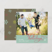 Happy Holiday-kaart Feestdagenkaart (Voorkant / Achterkant)