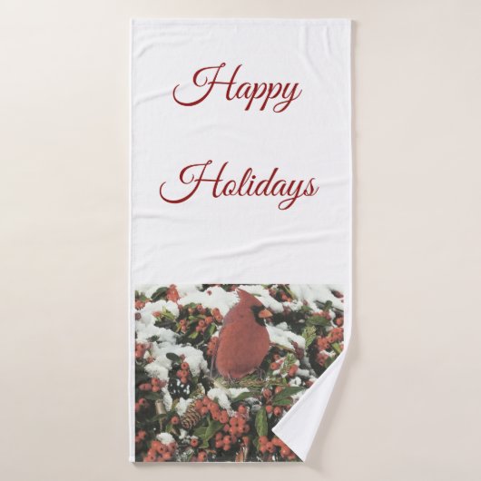 Happy Holiday Kardinaal Bathroom Towel Set Bad Handdoek (Badhanddoek)
