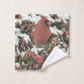 Happy Holiday Kardinaal Bathroom Towel Set Bad Handdoek (Wasdoekje)