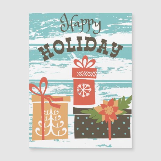 Happy Holiday Kerstfeestdag Cadeaus (Voorkant)