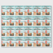 Happy Holiday Kerstfeestdag Cadeaus Cadeaupapier (Vlak)