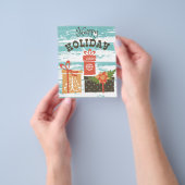 Happy Holiday Kerstfeestdag Cadeaus Flyer (Hand)