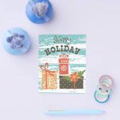 Happy Holiday Kerstfeestdag Cadeaus Flyer (Enkel)