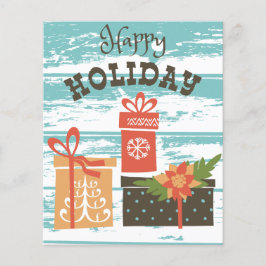 Happy Holiday Kerstfeestdag Cadeaus Flyer