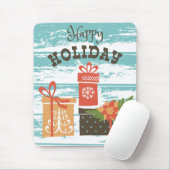 Happy Holiday Kerstfeestdag Cadeaus Muismat (Met muis)