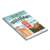 Happy Holiday Kerstfeestdag Cadeaus Notitieboek (Rechterzijde)