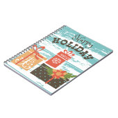 Happy Holiday Kerstfeestdag Cadeaus Notitieboek (Linkerzijde)