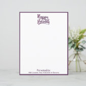 Happy Holiday Kerstgroet gepersonaliseerd (Staand voorkant)