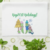 Happy Holiday Kitchen Towel Theedoek (Gevouwen)