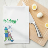 Happy Holiday Kitchen Towel Theedoek (Quarter Fold)
