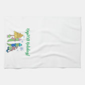 Happy Holiday Kitchen Towel Theedoek (Horizontaal)
