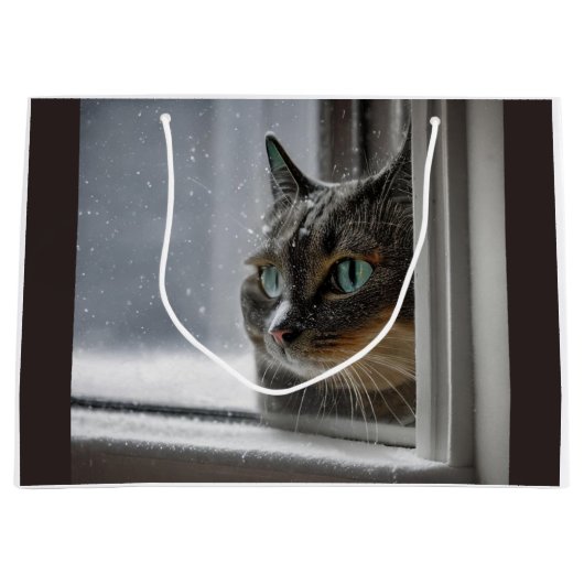 Happy Holiday Kitty Cat Groot Cadeauzakje (Voorkant)