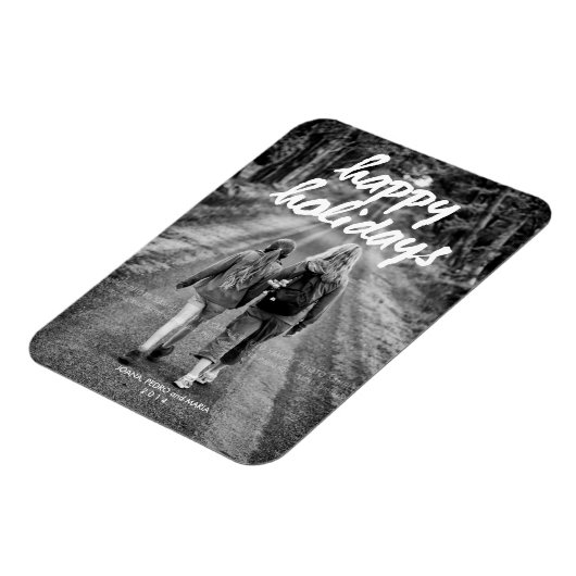 Happy Holiday Koelkast Magneten Afbeelding Familie (Linkerzijde)