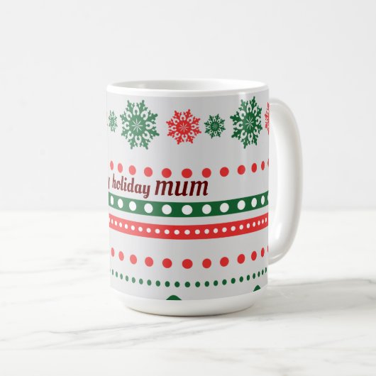 Happy Holiday Koffiemok (Voorkant rechts)