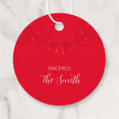 Happy Holiday Labels met lijnen verlaten (Achterkant)