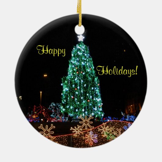 Happy Holiday Lights Ornament (Achterkant)