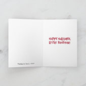 Happy Holiday Little Brother Feestdagen Kaart (Binnen)