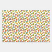 Happy Holiday Merry Kerstmis Warm Winter Mittens Inpakpapier Vel (Voorkant 2)