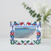 Happy Holiday met herinneringen en Rumi Quottes Briefkaart (Staand voorkant)