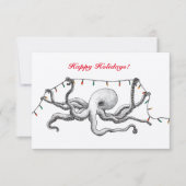 Happy Holiday Octopus Card Kaart (Voorkant)