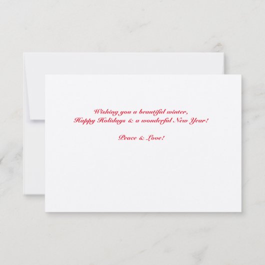 Happy Holiday Octopus Card Kaart (Achterkant)