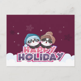 Happy Holiday Panda Briefkaart