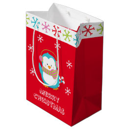Happy Holiday Penguin Medium Cadeauzakje