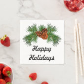 Happy Holiday - pine-cone detail Servet (Insitu)