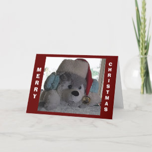HAPPY HOLIDAY PUP ZEGT SPECIALE KERSTWENSEN FEESTDAGEN KAART