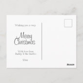 Happy Holiday Puppy Briefkaart (Achterkant)