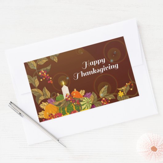Happy Holiday Rechthoekige Sticker (Envelop)