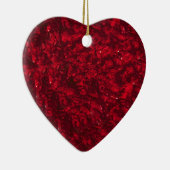 Happy Holiday Red Heart Ornament (Rechts)