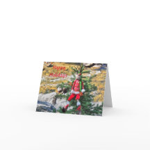 Happy Holiday Reindeer Wenskaart