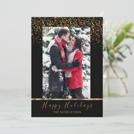 Happy Holiday Season Feestdagenkaart (Staand voorkant)