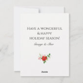 Happy Holiday Seizoen Wenskaart Feestdagenkaart (Achterkant)