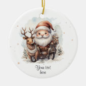 Happy Holiday Seizoen Xmas Ornament (Voorkant)
