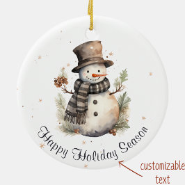 Happy Holiday Seizoen Xmas Ornament
