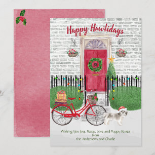 Happy Holiday Short Hair Shih Tsu Bicycle - Rode d