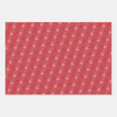 Happy Holiday-sneeuwvlokken schattige rendierkerst Inpakpapier Vel (Voorkant 3)