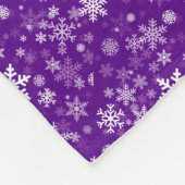 Happy Holiday Snowflakes Patroon voor iedereen Fleece Deken (Hoek)