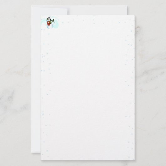 Happy Holiday Snowman Briefpapier (Voorkant)