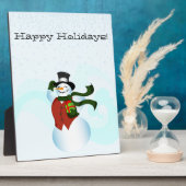 Happy Holiday Snowman Fotoplaat (Zijkant)